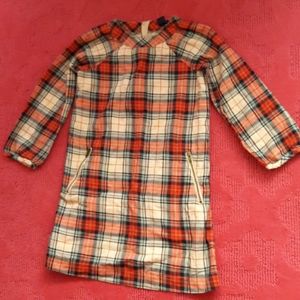 baby GAP Size 5 Madras Dress Long Sleeve, Plaid, Checkered